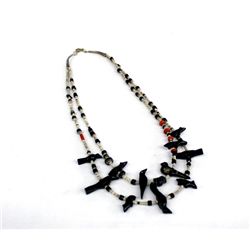 1960 Zuni Double Strand Fetish Necklace