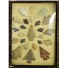 Image 2 : Framed Birdpoint Arrowhead Display