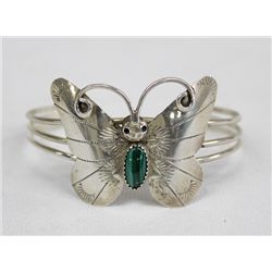 Navajo Sterling Malachite Bracelet