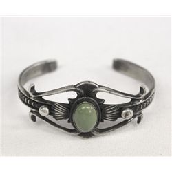 Navajo Sterling Nevada Turquoise Bracelet