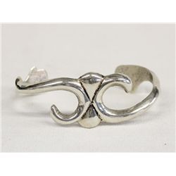 Navajo Sterling Sandcast Bracelet