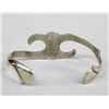 Image 2 : Navajo Sterling Sandcast Bracelet