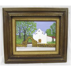 Original Oil ''Tularosa Church'' -- T. Orr
