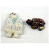 Image 2 : Zuni Carved Corn Maiden and Turtle Fetishes