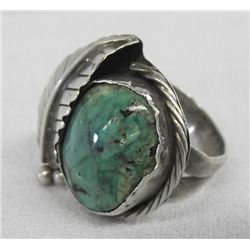 Vintage Navajo Sterling Turquoise Ring