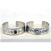 Image 1 : Pr Navajo German Silver Cuff Bracelets