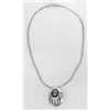 Image 2 : Bear Paw Shadowbox Style Pin Pendant Necklace