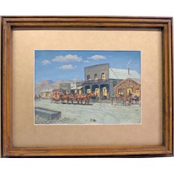 Framed Original Cowboy Oil Painting - McCollister