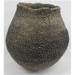 Prehistoric Corrugated Utilitarian Pottery Jar