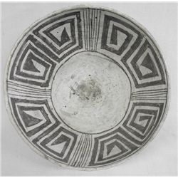 Prehistoric Anasazi Black on White As Found Bowl