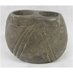 Hohokam Incised Stone Double Bowl Fire Starter