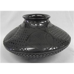 Black on Black Mata Ortiz Jar - Esperanza Tena