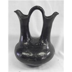 1910 Santa Clara Black Pottery Wedding Vase