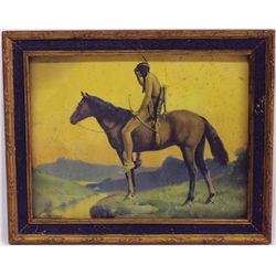 Framed Antique Print in Original Frame