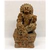 Image 1 : Aztec Molded Clay Warrior with Base