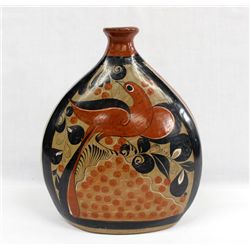 Tonala Jalisco Mexican Burnished Clay Vase