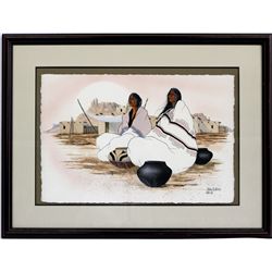 Framed Matted Original Watercolor - John A White