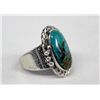 Image 3 : Navajo Sterling Silver Turquoise Ring