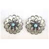 Image 1 : Sterling Silver and Turquoise Earrings