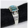 Image 3 : Zuni Sterling Petit Point Turquoise Ring