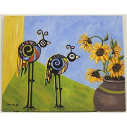 Original Oil Painting ''No Wilbur No'' - Savarese