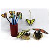 Image 1 : Painted Wooden Butterfly Collection