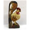 Image 1 : Hand Carved & Painted Rooster Statue