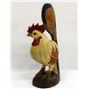 Image 3 : Hand Carved & Painted Rooster Statue