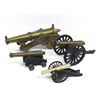 Image 1 : Collection of 4 Brass and Metal Toy Cannons