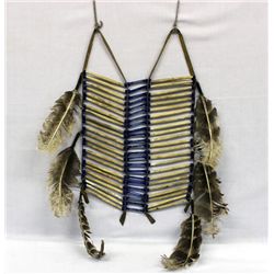 Plains Indian Hare Bone and Bead Breast Plate
