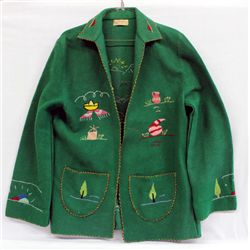 Vintage Guillermo Guevara Embroidered Mexican Coat