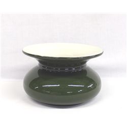 Hall's Ceramic Green Spittoon