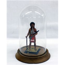 Glass Domed Statue of Native American