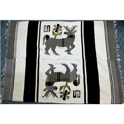 Vintage Mexican Deer Design Textile