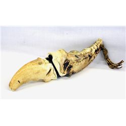 Vintage Eskimo Crab Claw Knife and Sheath