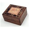 Image 1 : A rosewood and Tunbridgeware stamp box applied with 'Postage Stamps' label £100-150...