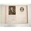 Image 1 : A 19th century leather bound album of autographs, compiled from envelopes sent by nobility, polit...