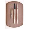 Image 1 : Parker 51 Custom insigna set in original presentation box to include fountain pen and clutch penc...