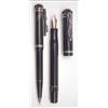 Image 1 : Mont Blanc Imperial Dragon limited edition fountain pen and pencil in Mont Blanc leather pen case...