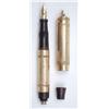 Image 1 : Parker Jacknife fountain pen with gold plated overlay with ribbon ring (button filler) (1)  (see...