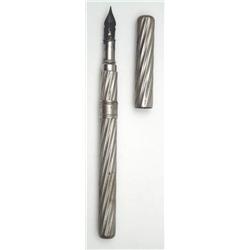 Eagle Pencil Company, early pen with metal twist body and glass ink reservoir (early fountain pen...