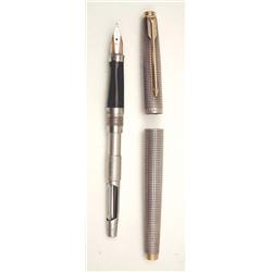 Parker 75 in sterling silver with early flat top to cap (1) £80-100...