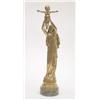 Image 1 : A.D. Roze, a Barbedienne gilt bronze casting of the Vierge d'Albert, signed and entitled, on gree...