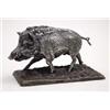 Image 1 : A cast silver plated model of a boar, 5ins. long. £70-100...