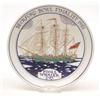 Image 1 : A Poole Pottery presentation plate painted with a ship 'Poole Whaler' by A.Bradbury and C.Davies,...