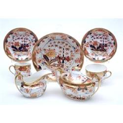 An early Spode bone china 19-piece part tea and coffee service comprising 2-handled sucrier, milk...
