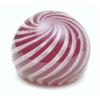 Image 1 : A large Victorian glass paperweight with latticino swirl decoration, 3.5ins £120-150...