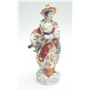 Image 1 : An early 20th century Meissen figure of a lady in Mandarin style costume playing a musical instru...