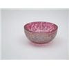 Image 1 : A 20th century ruby and iridescent glass bowl, 5.5ins £70-100...