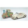 Image 1 : A Japanese tinplate toy Volkswagen convertible with battery powered motor, 12.5ins and a similar...